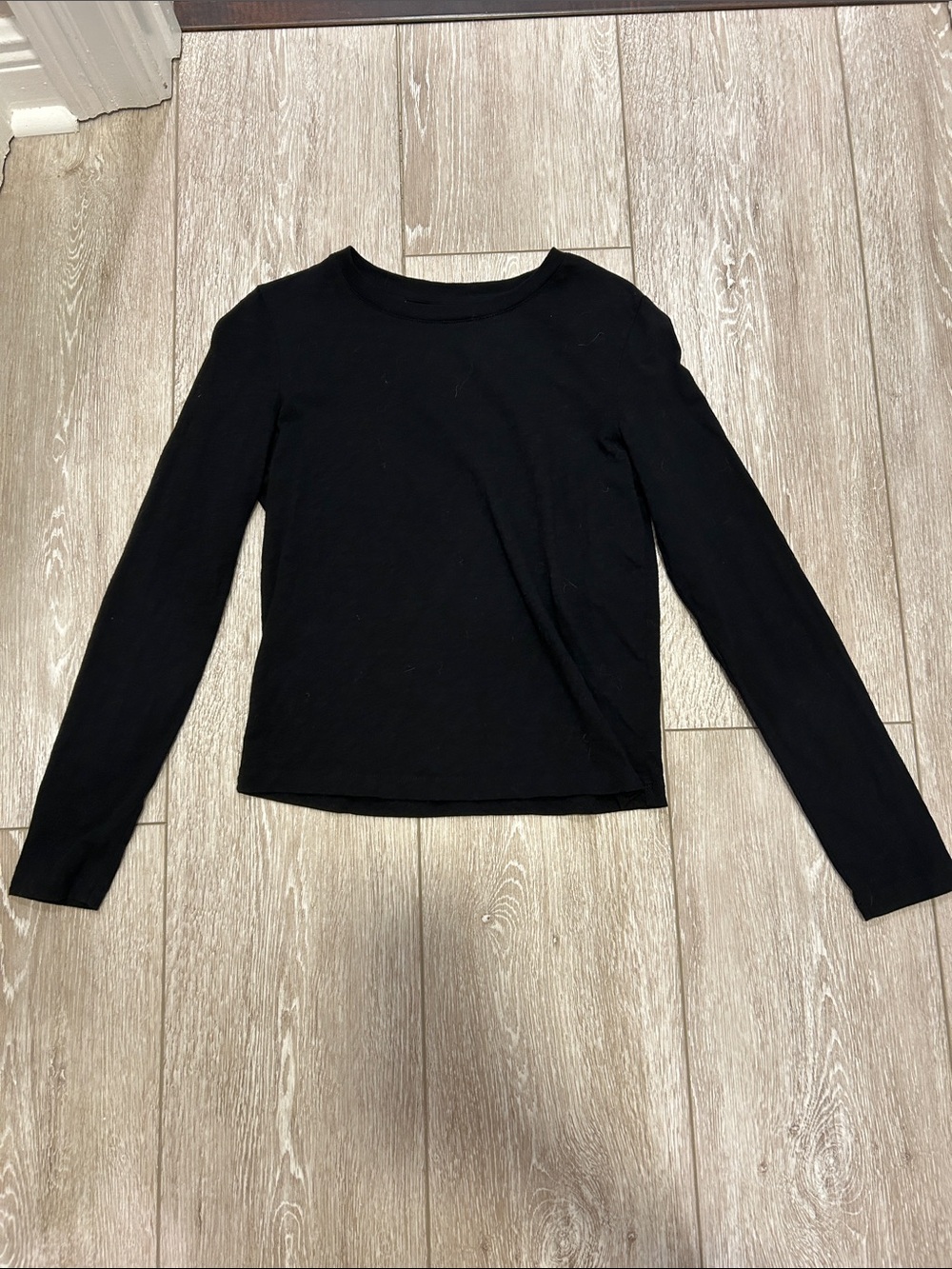 Z Supply Black Long Sleeve Basic Tee